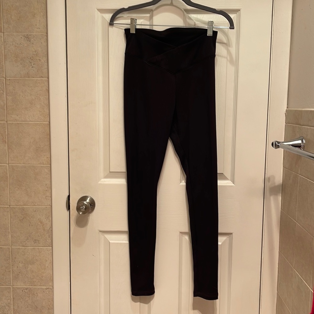 H&M Ribbed Black Leggings | Size Small